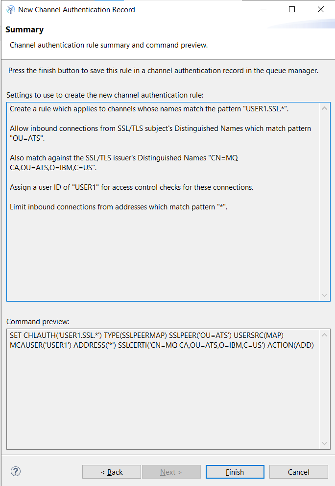Picture of Channel authentication record rule