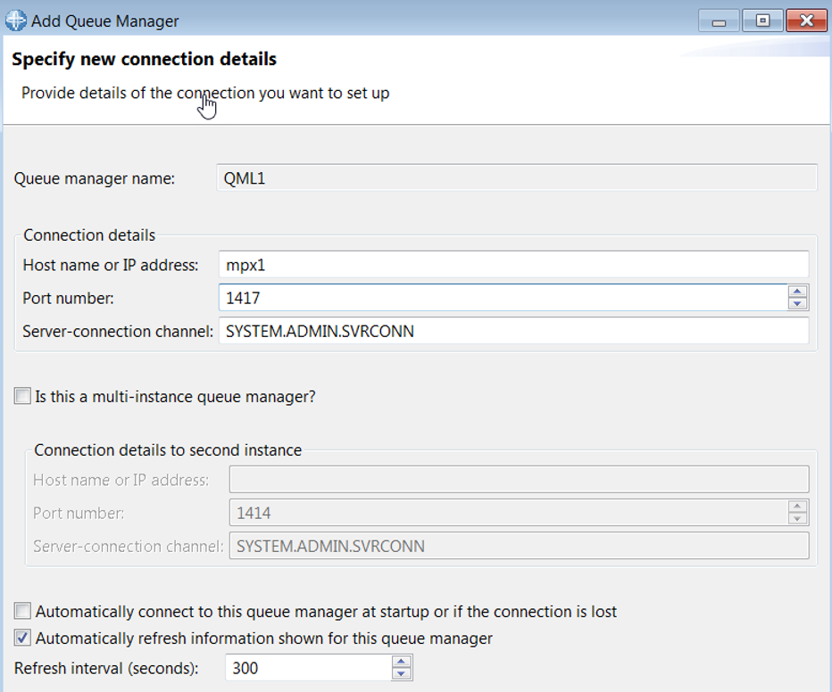 QML1 connection details